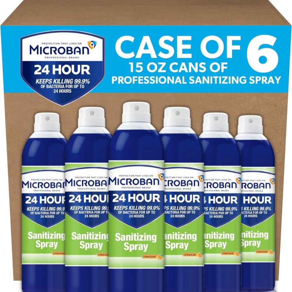 Microban Professional Sanitizing Spray - Case of 6
